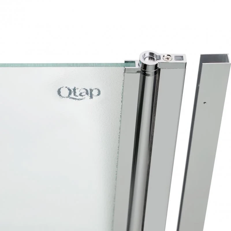 Штора на ванну Qtap Standard CRM407513APR скло Pear 6 мм, 75х140 см, права
