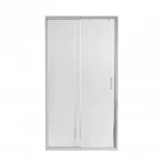 Душові двері в нішу Qtap Taurus CRM201-11.C6 97-108x185 см, скло Clear 6 мм, покриття CalcLess