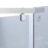 Душевая кабина Lidz Dozorca SC90x90.CRM.LOW.TR, стекло прозрачное 6 мм