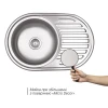 Кухонна мийка Lidz 7750 0,8 мм Micro Decor (LIDZ7750MDEC)