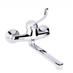 Змішувач для кухні локтьовий Lidz Watt 009 настінний (k35) LDWAT009CRM34862 Chrome