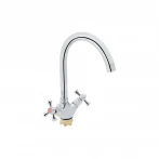 Змішувач для кухні Lidz Lamb 278F двохвентильний LDLAM278FCRM35071 Chrome
