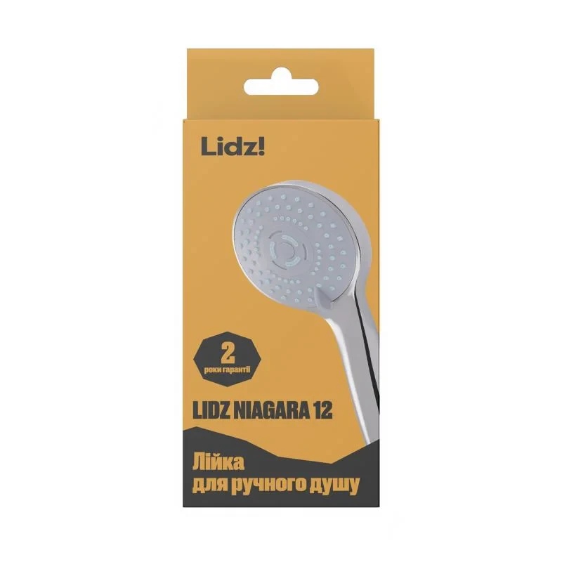 Лійка для ручного душу Лейки Lidz Niagara 12 98 мм округла LDNIA12CRM35443 Chrome