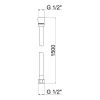 Шланг Lidz Niagara 09 1,5 м LDNIA09CRM35458 Chrome