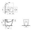 Биде напольное Qtap Stork/Swan 560х360х410 White QT15443378W