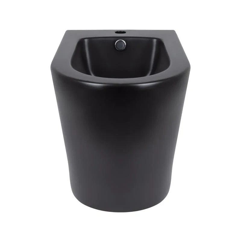 Биде напольное Qtap Scorpio 530x360x395 Matt black QT14441003CMB