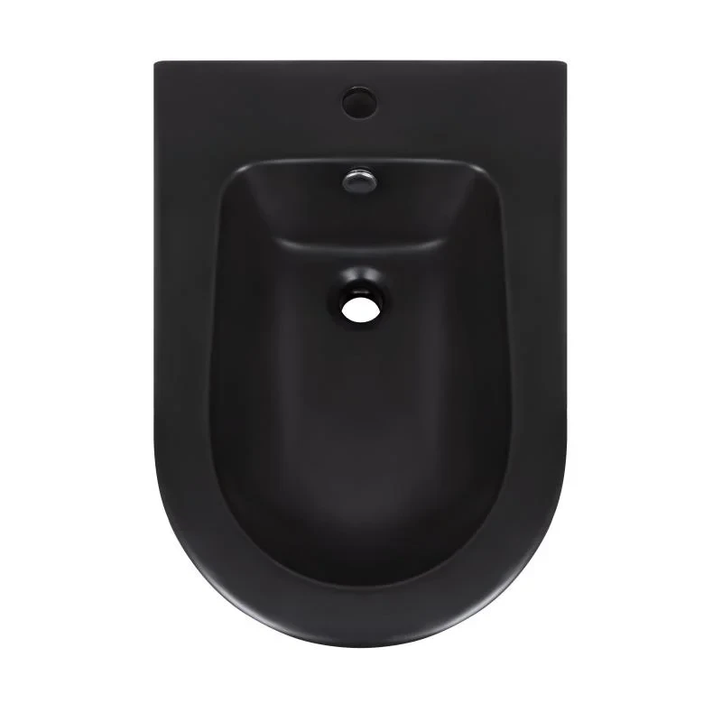 Биде напольное Qtap Scorpio 530x360x395 Matt black QT14441003CMB