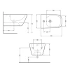 Біде підвісне Qtap Tern 520x350x320 White QT17551303GW