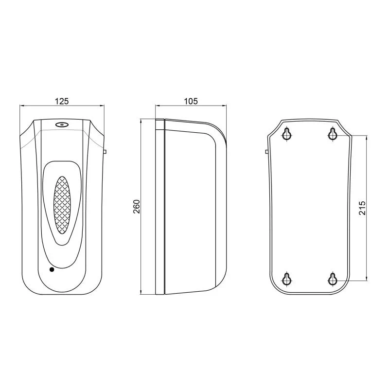 Дезинфектор Qtap Pohodli 6V бесконтактный DZ600WP White (Dezinfektor)