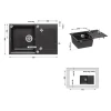 Кухонна мийка Lidz 790x495/230 GRF-13 (LIDZGRF13790495230)