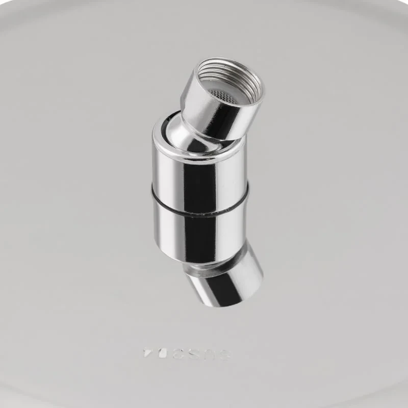Лійка для верхнього душу Лейки Lidz Лейка 125 245 мм округла LDNIA125NKS37518 Chrome