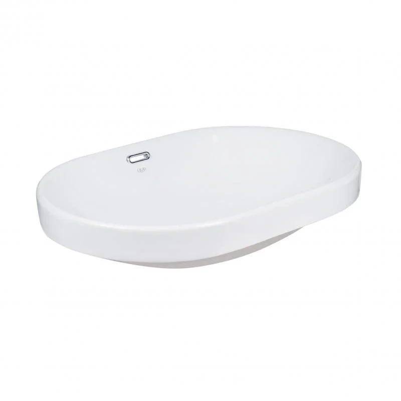Раковина Qtap Leo 590x400x170 White с донным клапаном QT11114028W