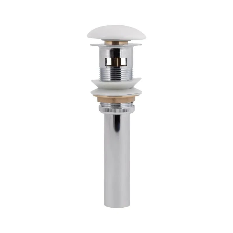 Донний клапан для раковини Qtap PU02O 225х70х70 White з переливом