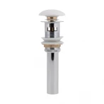 Донний клапан для раковини Qtap PU02O 225х70х70 White з переливом