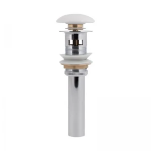 Донний клапан для раковини Qtap PU02O 225х70х70 White з переливом