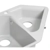 Кухонна мийка з додатковою чашею Lidz 1000x500/225 GRA-09 (LIDZGRA091000500225)