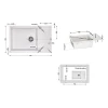 Кухонна мийка Lidz 781x510/200 STO-10 (LIDZSTO10781510200)