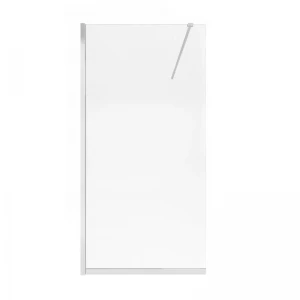 Душова перегородка Qtap Walk-In Standard CRM201.C8 100х200 см, скло Clear 8 мм, покриття CalcLess