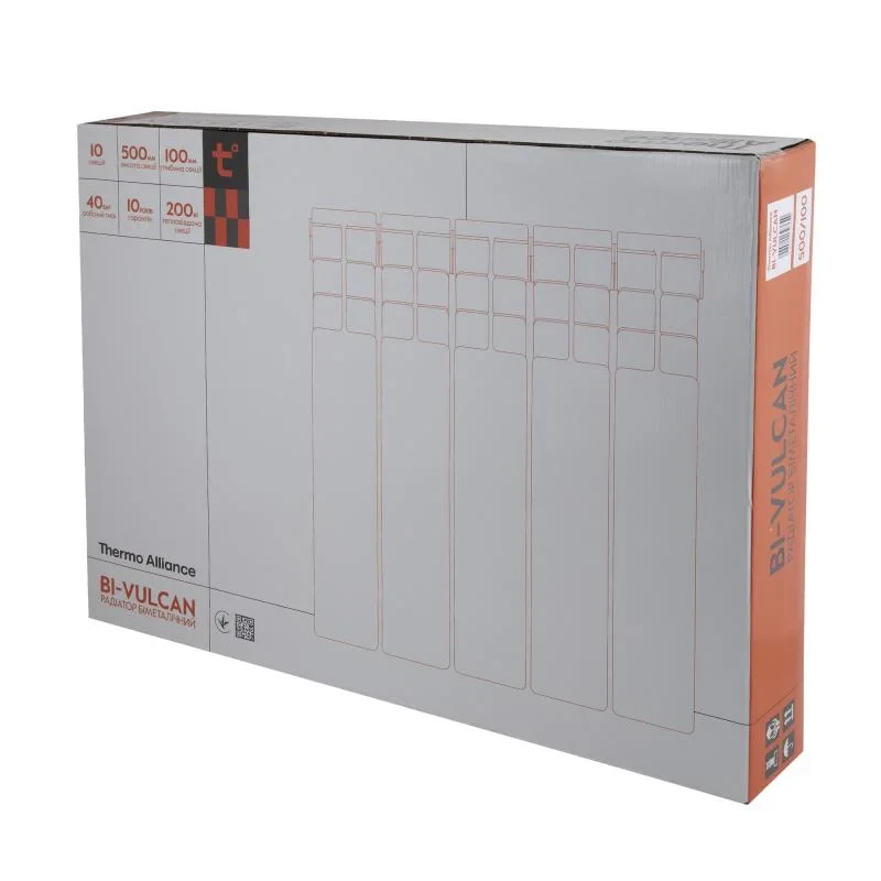 Радіатор біметалічний Thermo Alliance Bi-Vulcan 500/100 1,76 кг