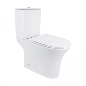Унітаз-компакт Qtap Presto безобідковий з сідінням Soft-close QT24221217AW