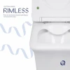 Унитаз-компакт Qtap Kalao безободковый с сиденьем Soft-close QT08221213AW