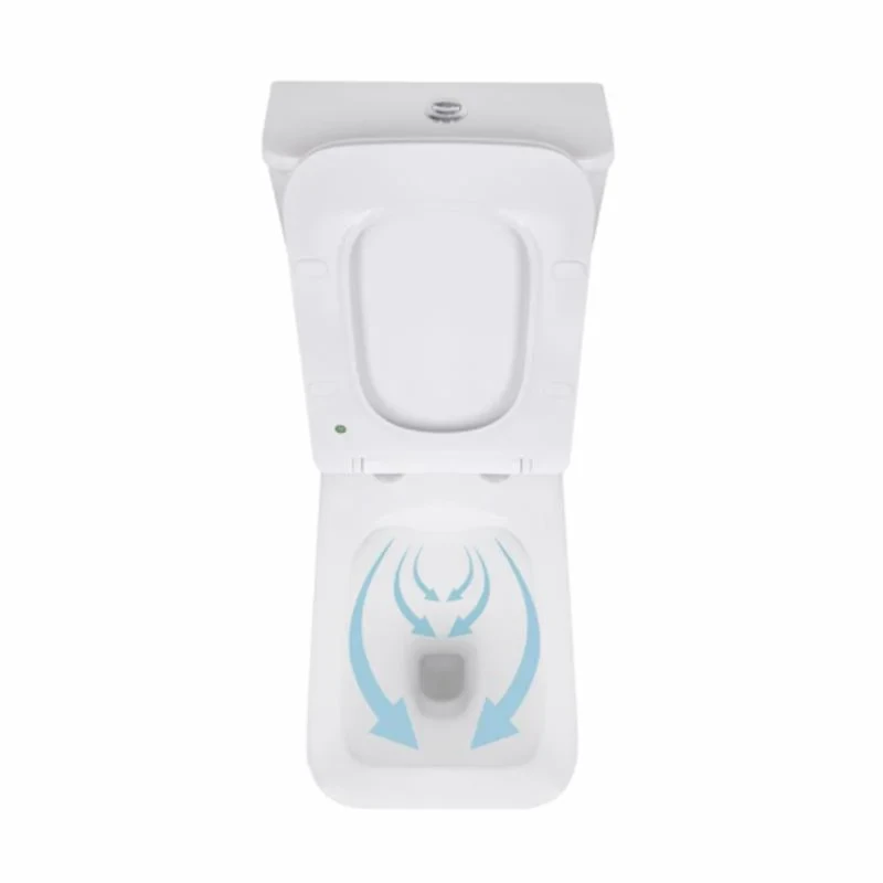 Унитаз-компакт Qtap Kalao безободковый с сиденьем Soft-close QT08221213AW