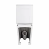 Унитаз-компакт Qtap Nando безободковый с сиденьем Soft-close QT12221222AW