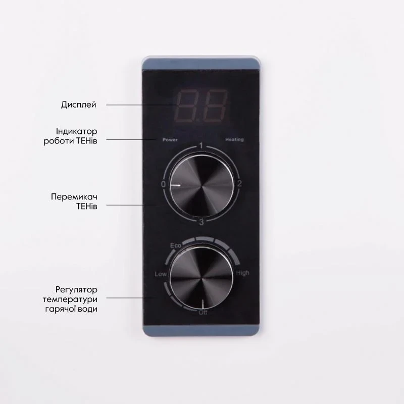 Водонагрівач електричний Thermo Alliance 80 л плоский вертикальний, сухий ТЕН 2 кВт (0,8+1,2) DT80V20G(PD)-D/2