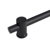 Душова стійка з тримачем універсальна Qtap Lepit 665 мм округла QTLEP82103OB Black Matt
