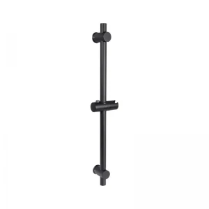 Душова стійка з тримачем універсальна Qtap Lepit 665 мм округла QTLEP82103OB Black Matt