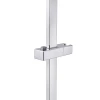 Душова стійка з тримачем універсальна Qtap Lepit 705 мм прямокутна QTLEP82103NC Chrome
