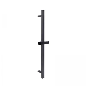Душова стійка з тримачем універсальна Qtap Lepit 705 мм прямокутна QTLEP82103NB Black Matt