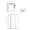 Душова кабіна Lidz Latwa SC80x80.SAT.LOW.GR, скло тоноване 4 мм без піддона