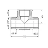 Тройник SD Plus 1/2