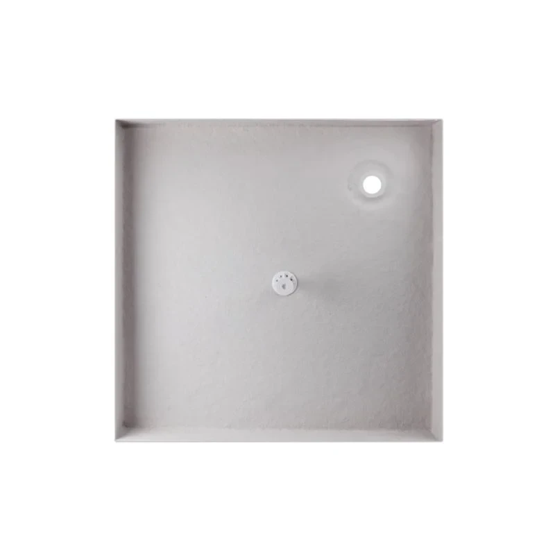 Набор Lidz душевая кабина Wawel SC80x80.SAT.LOW.GR, стекло тонированное 4 мм + поддон Mazur