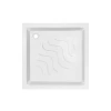 Набор Lidz душевая кабина Wawel SC80x80.SAT.LOW.FR, стекло Frost 4 мм + поддон Mazur