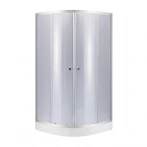 Набор Lidz душевая кабина Latwa SC90x90.SAT.LOW.GR, стекло тонированное 4 мм + поддон Kupala