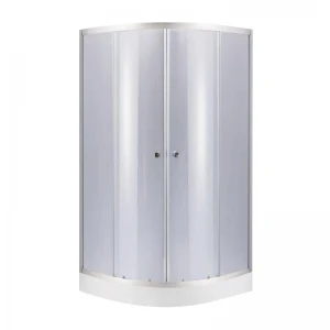 Набор Lidz душевая кабина Latwa SC90x90.SAT.LOW.GR, стекло тонированное 4 мм + поддон Kupala