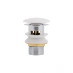 Донний клапан Pop-up для біде з переливом 70х70х110 mm White Qtap