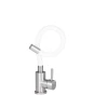 Змішувач для кухні Lidz Aria 015F3 з гнучким виливом (k35) LDARI015F3WHI43362 White / Nickel