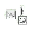 Проводной недельный термостат(16A+NTC) с WiFi BHT-3000-GBLW