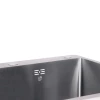 Мийка для кухні інтегрована Lidz Handmade H6050B (LDH6050BPVD43621) Brushed Black PVD 3,0/1,0 мм