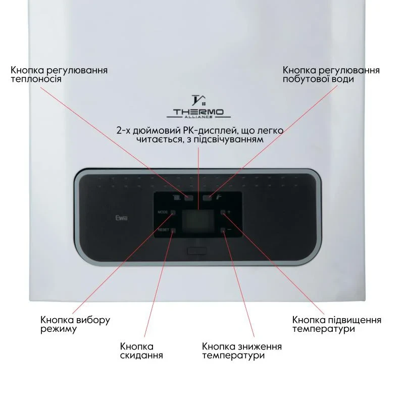 Котел газовий Thermo Alliance EWA 24 кВт двухконтурний, конденсаційний