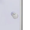 Душова кабіна Latwa SC80x80.SAT.HIGH.GR полукругла, скло тон. 4 мм + Душовий піддон KAPIELKA ST80x80x41, з панеллю Lidz