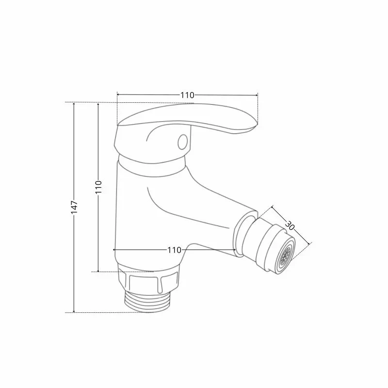 Смеситель для биде Lidz Tani 001AF (k40) LDTAN001AFCRM44958 Chrome