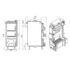 Котел твердопаливний сталевий Thermo Alliance Ferrum Plus V 4.0 FSF+ 26