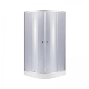 Душевая кабина Lidz Latwa SC80x80.SAT.LOW.GR, стекло тон. 4 мм + Lidz Душевой поддон KAPIELKA ST80x80x15