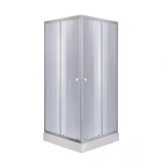 Душова кабіна Lidz Wawel SC90x90.SAT.LOW.GR, скло тон. 4 мм + Lidz Душовий піддон KAPIELKA ST90x90х14