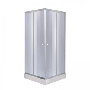 Душова кабіна Lidz Wawel SC90x90.SAT.LOW.GR, скло тон. 4 мм + Lidz Душовий піддон KAPIELKA ST90x90х14