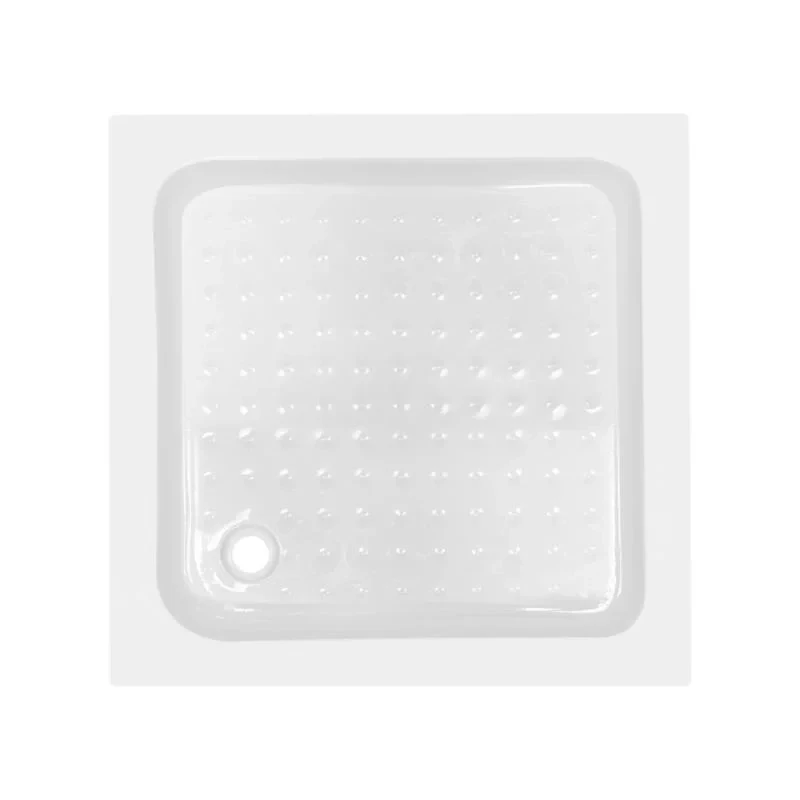 Lidz Wawel SC80x80.SAT.LOW.FR Душова кабіна квадратна, скло Frost 4 мм + Lidz Душовий піддон KAPIELKA ST80x80х14